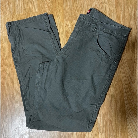 WRANGLER- army green men’s workwear pants in a size 36/34 - Picture 2 of 4